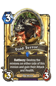 hearthstone void terror gold